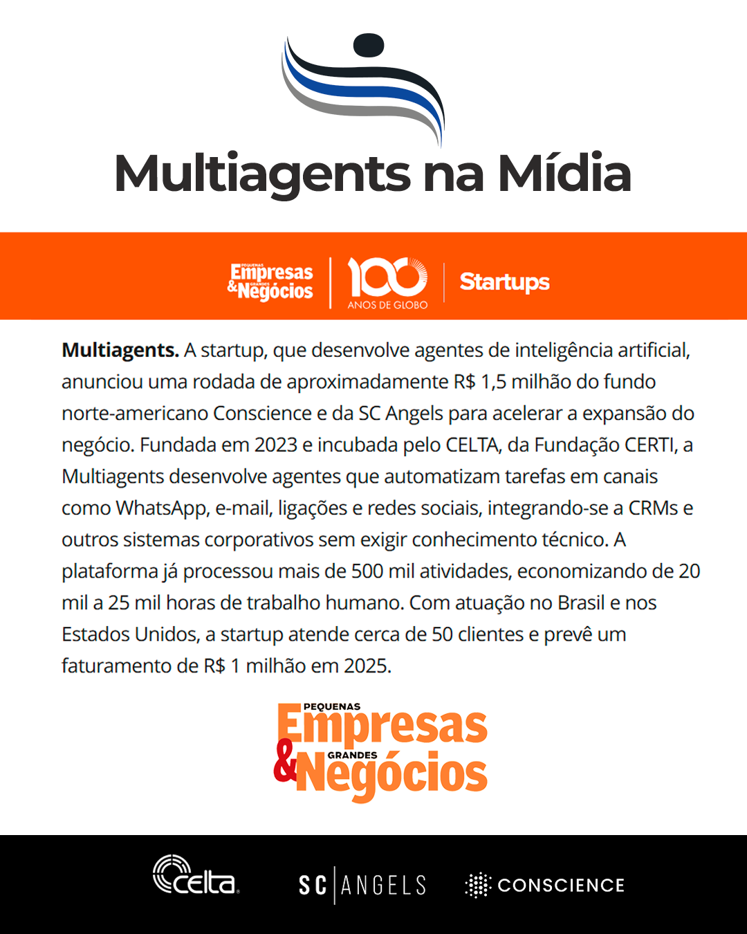 Fundadores de Multiagents con SC Angels